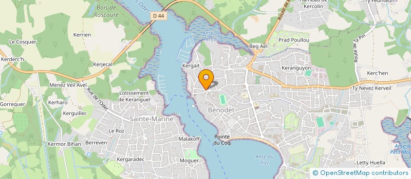 localisation de l'entreprise MONSIEUR&MADAME  BENODET