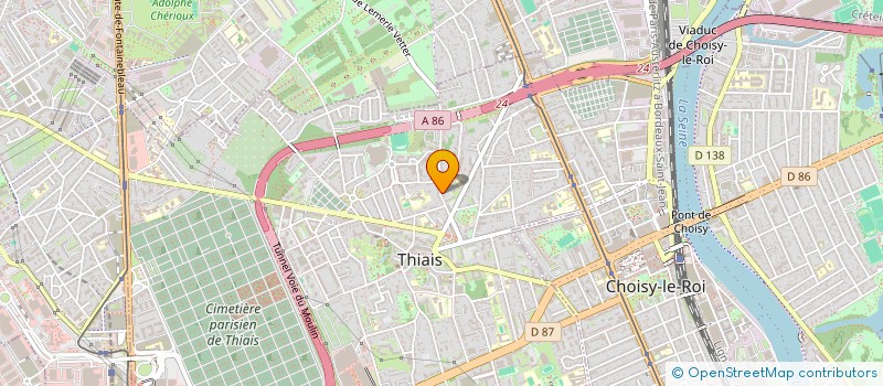 localisation de l'entreprise MONSIEUR MADANI BRAHIMI  THIAIS