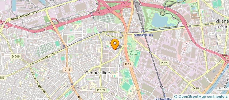 localisation de l'entreprise MONSIEUR MADANI CHOUGAR à GENNEVILLIERS