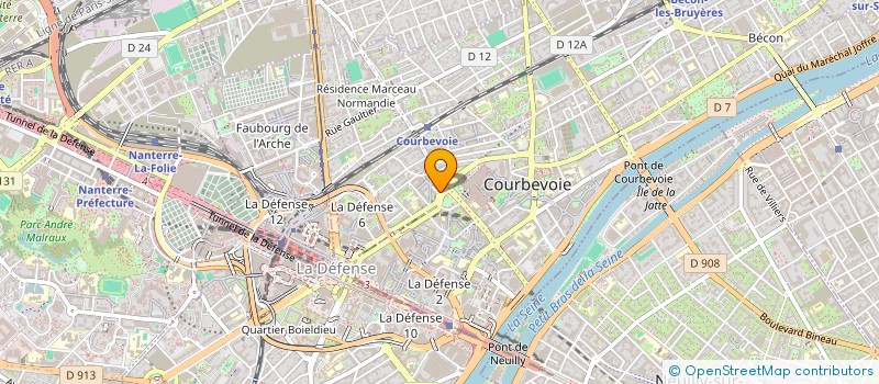 localisation de l'entreprise MONSIEUR MADANI DAYAK à COURBEVOIE