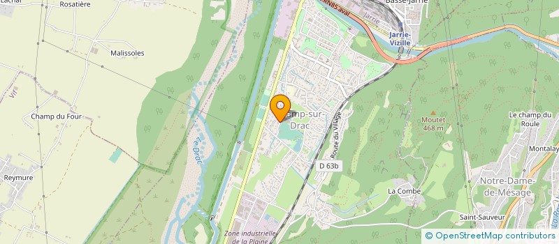 localisation de l'entreprise MONSIEUR MADANI HARRAT  CHAMP-SUR-DRAC