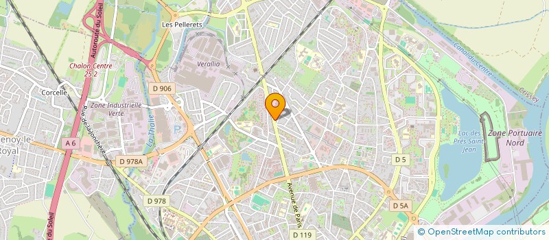 localisation de l'entreprise MONSIEUR MADANI KHERIF  CHALON-SUR-SAONE