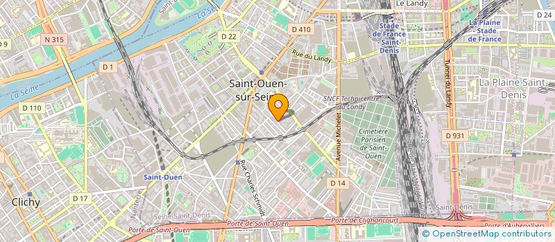 localisation de l'entreprise MONSIEUR MADANI OUCHERIAH à SAINT-OUEN-SUR-SEINE