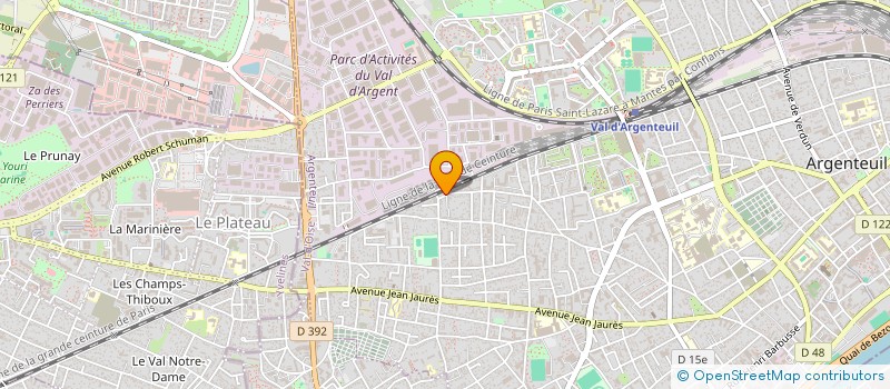 localisation de l'entreprise MONSIEUR MADANI SACI  ARGENTEUIL