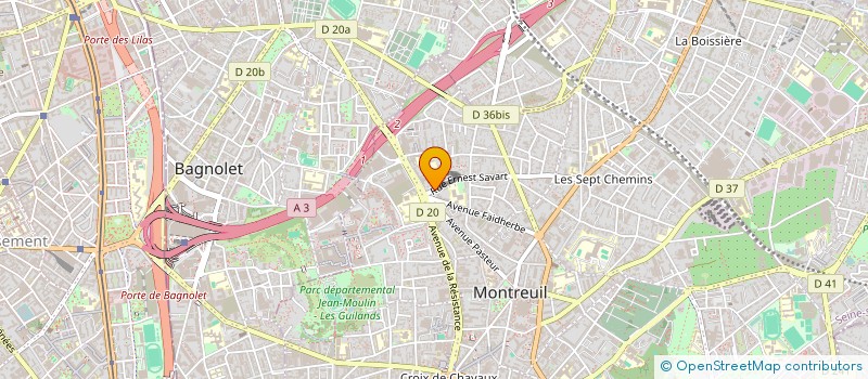 localisation de l'entreprise MONSIEUR MADANI SOUBHA  MONTREUIL