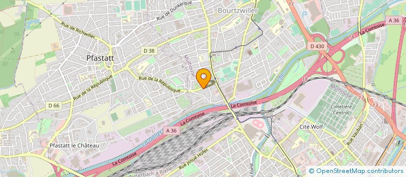 localisation de l'entreprise MONSIEUR MADASSA KONTE  MULHOUSE