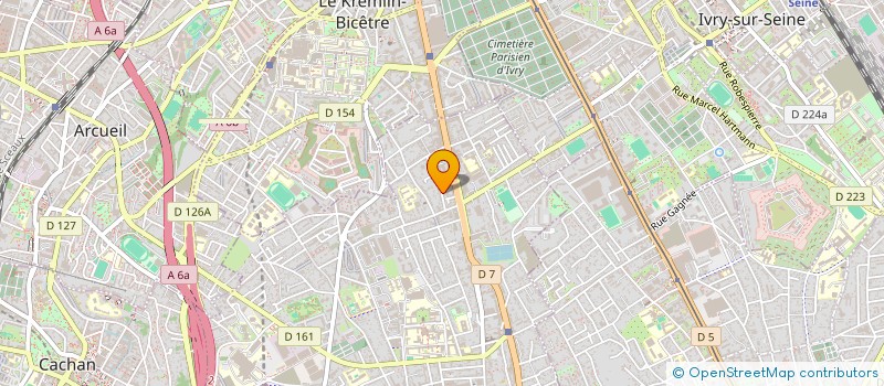 localisation de l'entreprise MONSIEUR MADDY BRACY  VILLEJUIF