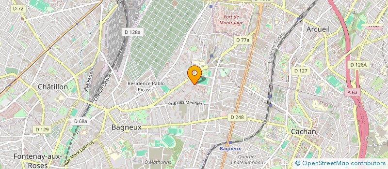 localisation de l'entreprise MONSIEUR MADDY KONATE à BAGNEUX