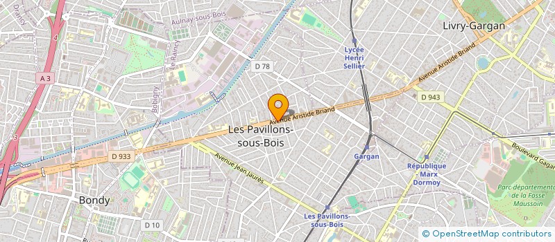 localisation de l'entreprise MONSIEUR MADEGBE TOURE  LES PAVILLONS-SOUS-BOIS