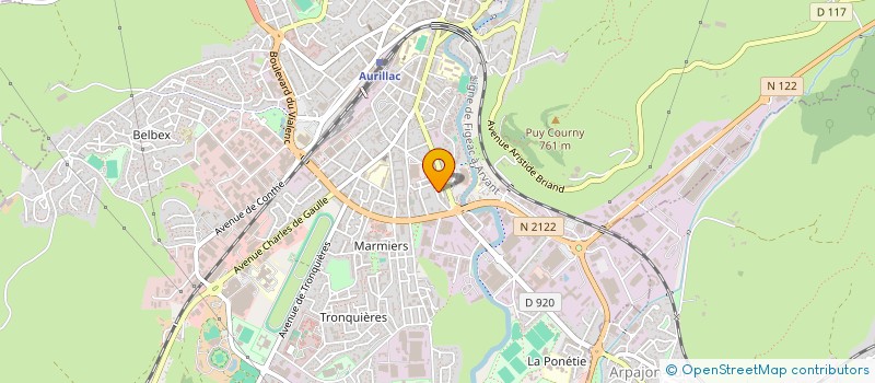 localisation de l'entreprise MONSIEUR MADI MOUSSA à AURILLAC