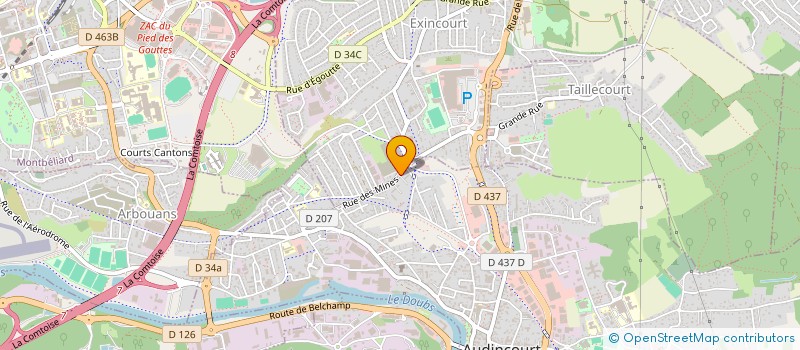 localisation de l'entreprise MONSIEUR MADIA DIOP  AUDINCOURT