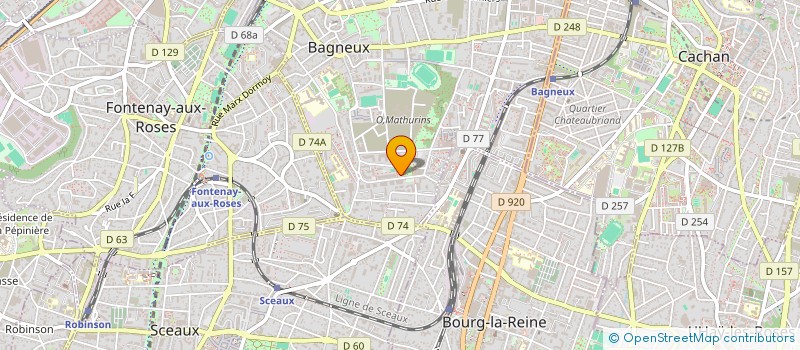 localisation de l'entreprise MONSIEUR MADIBA DANSOKO  BAGNEUX