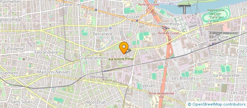 localisation de l'entreprise MONSIEUR MADIBA DANSOKO  VILLEURBANNE