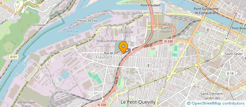 localisation de l'entreprise MONSIEUR MADIBA DIAKITE  LE PETIT-QUEVILLY