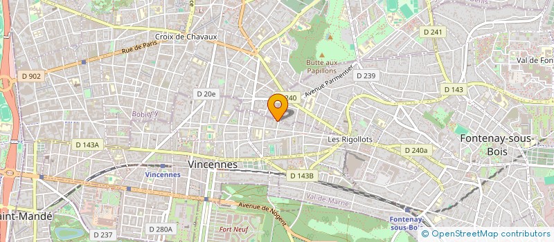 localisation de l'entreprise MONSIEUR MADIGATA SIBY à VINCENNES