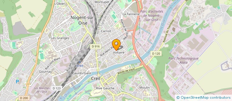 localisation de l'entreprise MONSIEUR MADIOR DIOUF à CREIL