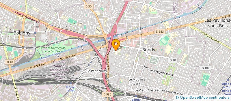 localisation de l'entreprise MONSIEUR MADIOU BARRY  BONDY