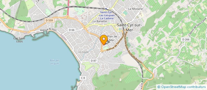 localisation de l'entreprise MONSIEUR MADJI BOUTEKKA à SAINT-CYR-SUR-MER