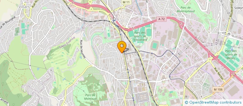 localisation de l'entreprise MONSIEUR MADJID ACHOURI  SAINT-ETIENNE