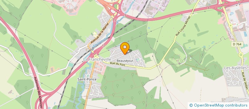 localisation de l'entreprise MONSIEUR MADJID ADJAOUD  LA FRANCHEVILLE