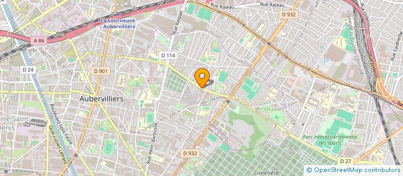 localisation de l'entreprise MONSIEUR MADJID AHMIM  AUBERVILLIERS