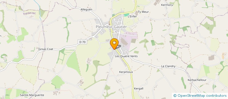 localisation de l'entreprise MONSIEUR MADJID BECHEKER  PLEUMEUR-GAUTIER