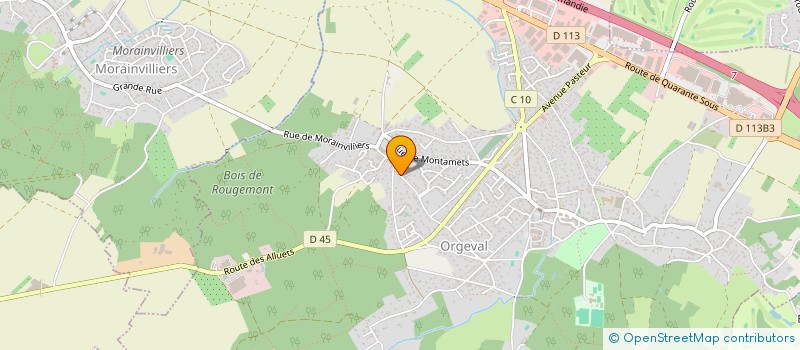 localisation de l'entreprise MONSIEUR MADJID BOURNANE à ORGEVAL