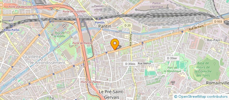 localisation de l'entreprise MONSIEUR MADJID BOUSSOUM à PANTIN