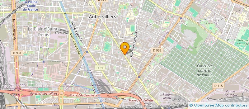 localisation de l'entreprise MONSIEUR MADJID FEDDI  AUBERVILLIERS