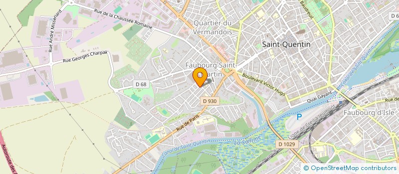 localisation de l'entreprise MONSIEUR MADJID HOCINE à SAINT-QUENTIN