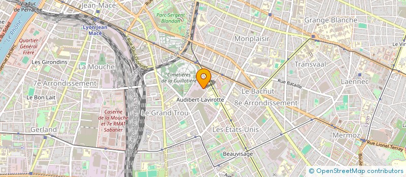 localisation de l'entreprise MONSIEUR MADJID ISSOLAH  LYON 8EME