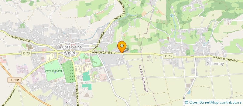 localisation de l'entreprise MONSIEUR MADJID KARA  LA COTE-SAINT-ANDRE