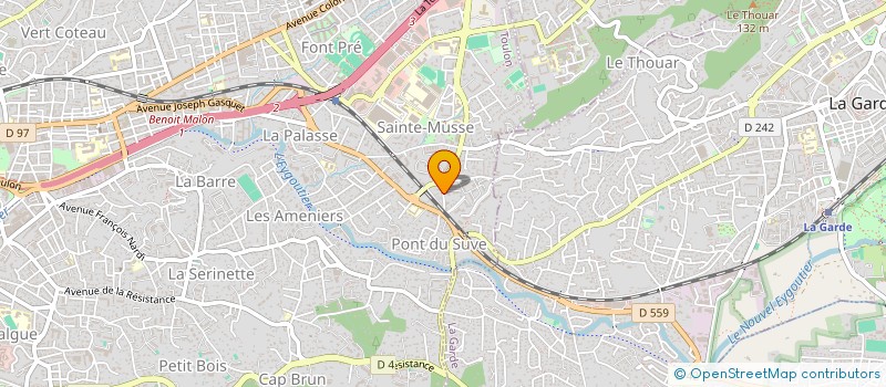 localisation de l'entreprise MONSIEUR MADJID LACHACHE  TOULON