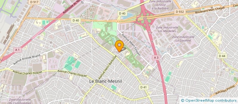 localisation de l'entreprise MONSIEUR MADJID MAZARI  LE BLANC-MESNIL
