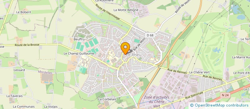 localisation de l'entreprise MONSIEUR MADJID MEDJDOUB  LE RHEU