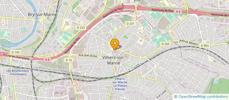 localisation de l'entreprise MONSIEUR MADJID MERZOUD à VILLIERS-SUR-MARNE