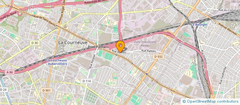 localisation de l'entreprise MONSIEUR MADJID MEZEMATE à LA COURNEUVE