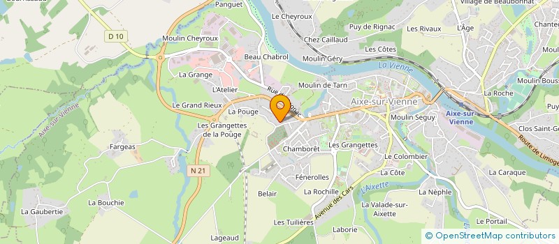 localisation de l'entreprise MONSIEUR MADJID OUICI  AIXE-SUR-VIENNE