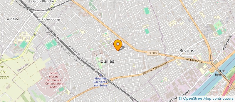 localisation de l'entreprise MONSIEUR MADJID TELMOUN à HOUILLES