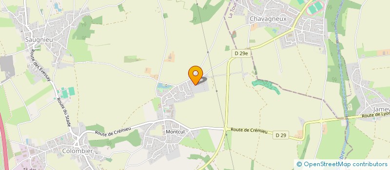 localisation de l'entreprise MONSIEUR MADJID TIRES  COLOMBIER-SAUGNIEU