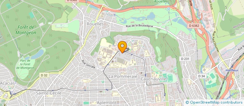 localisation de l'entreprise MONSIEUR MADJID TOUMERT  LE HAVRE