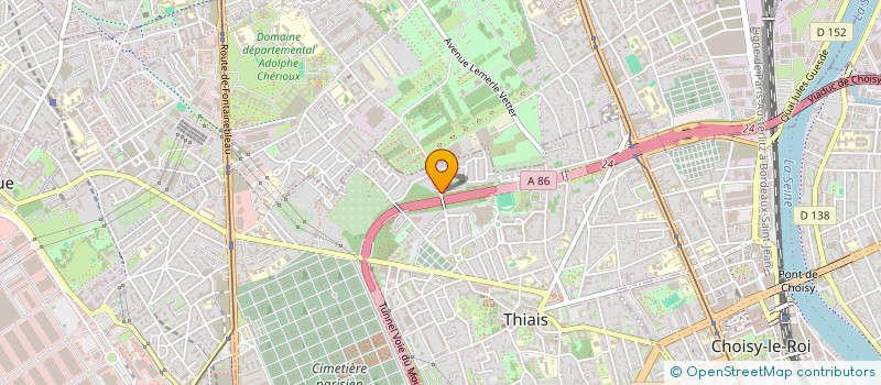 localisation de l'entreprise MONSIEUR MADOU KEITA  THIAIS