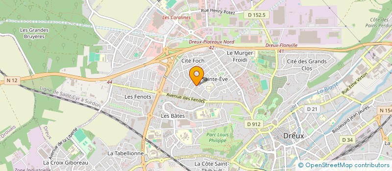 localisation de l'entreprise MONSIEUR MADY DIARRA à DREUX