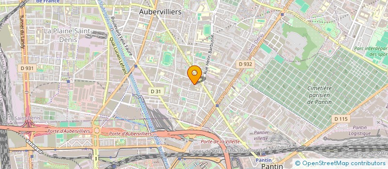 localisation de l'entreprise MONSIEUR MADY DOUCOURE  AUBERVILLIERS