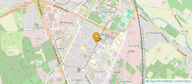 localisation de l'entreprise MONSIEUR MADYBA DJKINE à ORLEANS