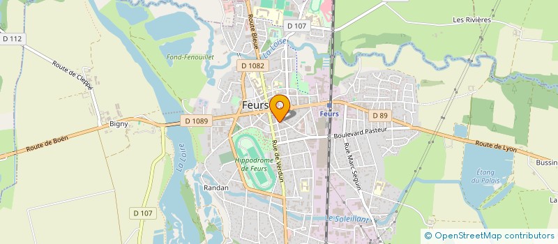 localisation de l'entreprise MONSIEUR MADYS LEKHLEF  FEURS