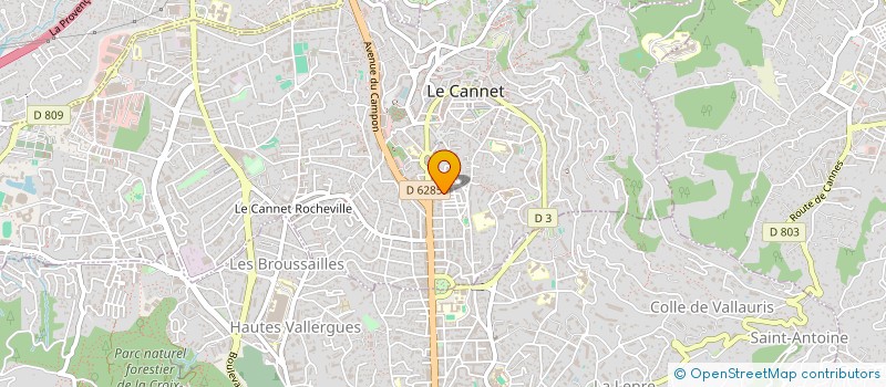 localisation de l'entreprise MONSIEUR MAEL ADOUI à LE CANNET