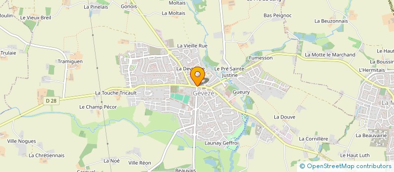 localisation de l'entreprise MONSIEUR MAEL ANGOT  GEVEZE