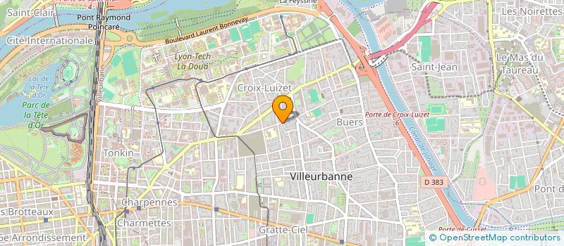 localisation de l'entreprise MONSIEUR MAEL BAJARD  VILLEURBANNE