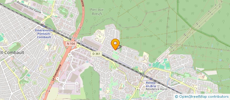 localisation de l'entreprise MONSIEUR MAEL BARBE  ROISSY-EN-BRIE